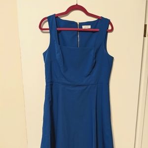 Calvin Klein Blue Square Neck Fit&Flare dress: 12